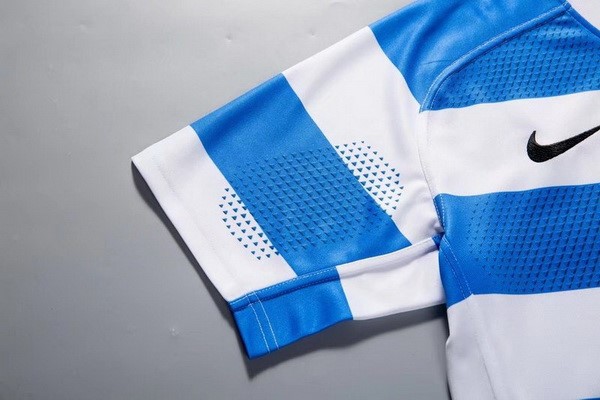 Maillot Rugby  Argentine Domicile 2018 Bleu Blanc
